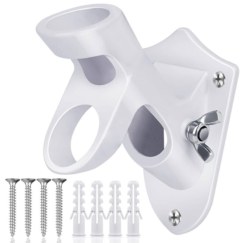 HOOPLE Flag Pole Holder for Outside House, Flag Holder, Flag Holders for Outside, Heavy Duty Flag Pole Mounting Bracket, Flag Bracket, Aluminum Rust Free Coated, Stainless Hardware 1" Diameter - Image 1